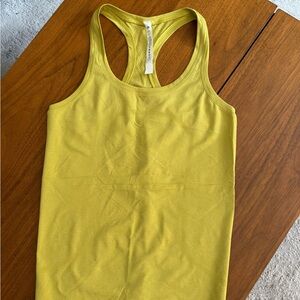 Lululemon Swiftly Tech Racerback Tank Like New mustard Yellow Size 6